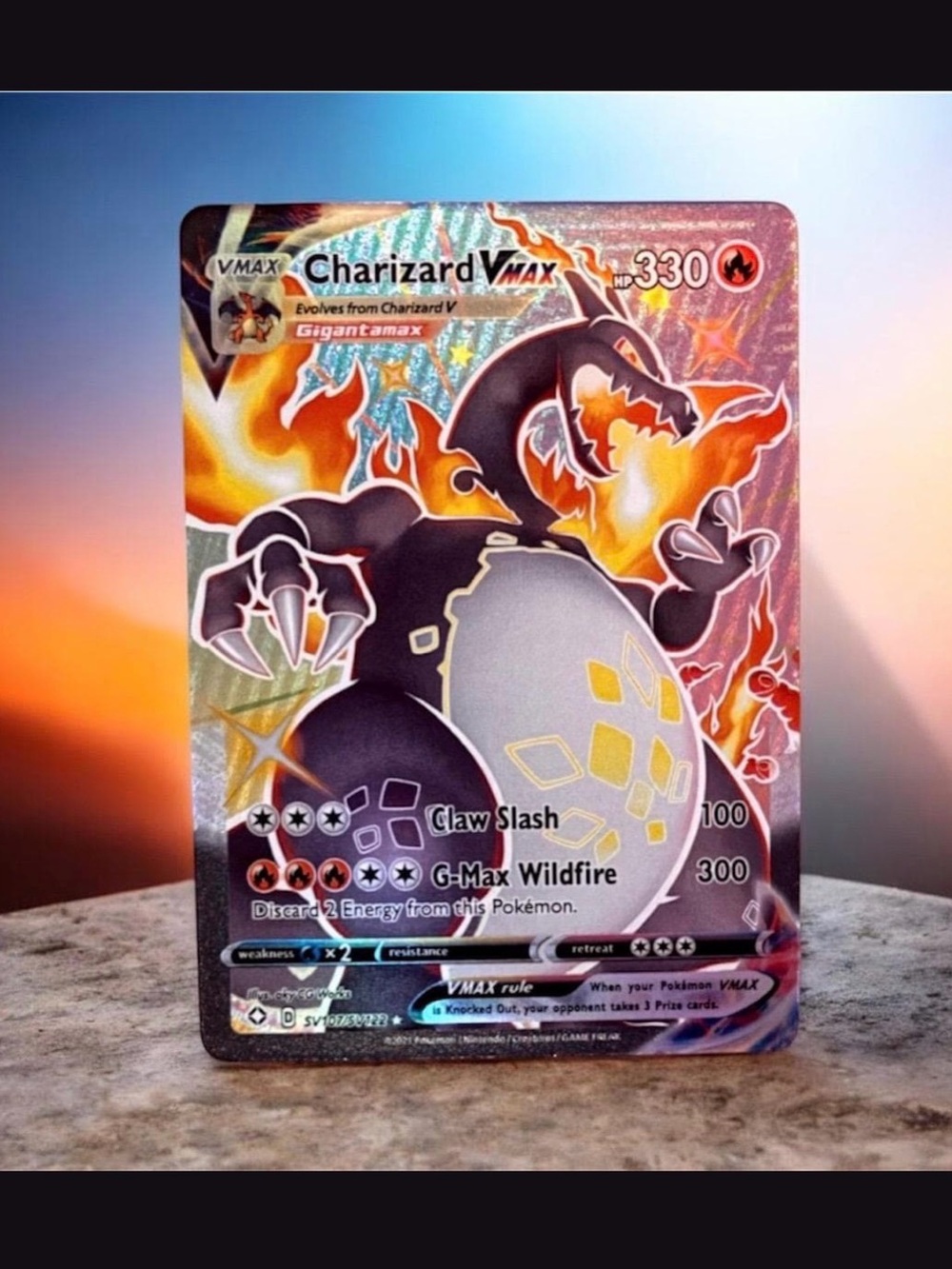 Charizard VMAX shining fates proxy card